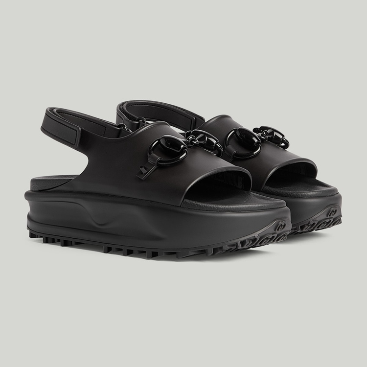 742435.JAAC9.1000.002.100.0000.Light Womens Horsebit flatform sandal
